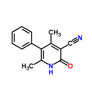 3-Pyridinecarbonitrile,1,2-dihydro-4,6-dimethyl-2-oxo-5-phenyl- Structure,4241-19-4Structure