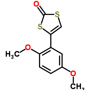 1,3-Dithiol-2-one,4-(2,5-dimethoxyphenyl)- Structure,42573-97-7Structure