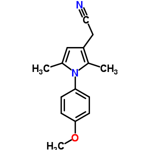 1-(4-Methoxyphenyl)-2,5-dimethyl-1h-pyrrol-3-yl]acetonitrile Structure,42780-46-1Structure