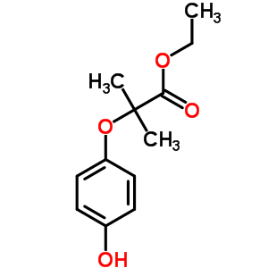 2-(4-Hydroxyphenoxy)-2-methyl propionic acid ethyl ester Structure,42806-90-6Structure