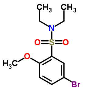 5-Bromo-n,n-diethyl-2-methoxybenzenesulphonamide Structure,428471-30-1Structure