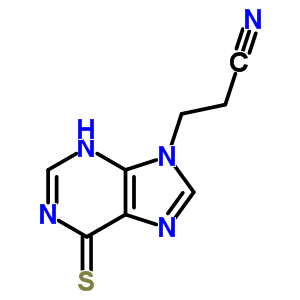 3-(6-Sulfanylidene-3h-purin-9-yl)propanenitrile Structure,4301-59-1Structure