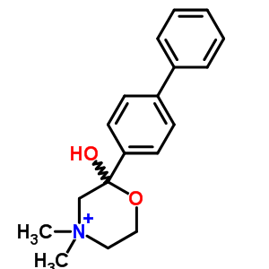 4,4-Dimethyl-2-(4-phenylphenyl)-1-oxa-4-azoniacyclohexan-2-ol Structure,4303-82-6Structure