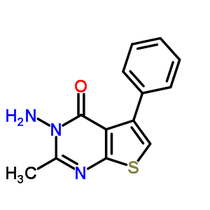 3-Amino-2-methyl-5-phenylthieno(2,3-d)pyrimidin-4(3H)-one Structure,43088-51-3Structure