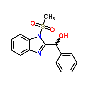 (1-Methylsulfonylbenzoimidazol-2-yl)-phenyl-methanol Structure,43215-17-4Structure