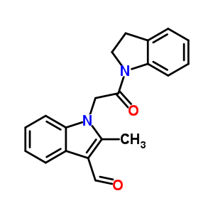 1-[2-(2,3-Dihydro-indol-1-yl)-2-oxo-ethyl]-2-methyl-1h-indole-3-carbaldehyde Structure,433963-38-3Structure