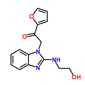 1-Furan-2-yl-2-[2-(2-hydroxy-ethylamino)-benzoimidazol-1-yl]-ethanone Structure,435345-13-4Structure