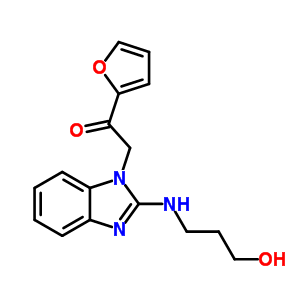 1-Furan-2-yl-2-[2-(3-hydroxy-propylamino)-benzoimidazol-1-yl]-ethanone Structure,435345-14-5Structure