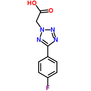 [5-(4-Fluoro-phenyl)-tetrazol-2-yl]-acetic acid Structure,436091-81-5Structure