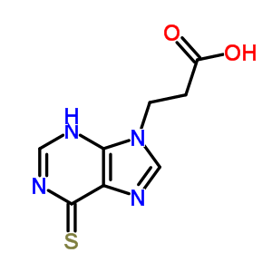 9H-purine-9-propanoicacid, 1,6-dihydro-6-thioxo- Structure,4367-64-0Structure