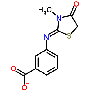 3-(3-Methyl-4-oxo-thiazolidin-2-ylideneamino)-benzoic acid Structure,436811-29-9Structure