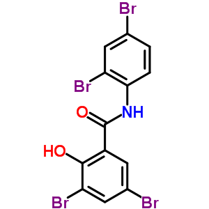 Benzamide,3,5-dibromo-n-(2,4-dibromophenyl)-2-hydroxy- Structure,4372-73-0Structure