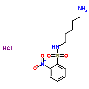 1-Amino-5-(2-nitrobenzenesulfonamido)pentane hydrochloride Structure,437718-20-2Structure