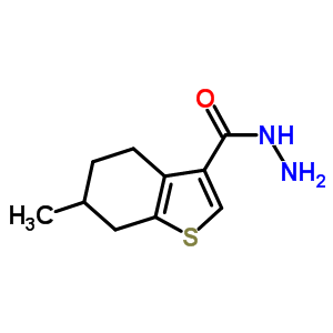 6-Methyl-4,5,6,7-Tetrahydro-1-benzothiophene-3-carbohydrazide Structure,438211-60-0Structure