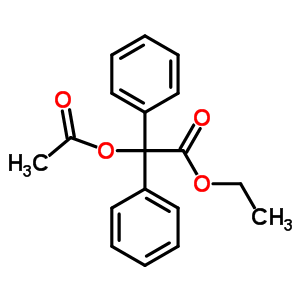 Ethyl 2-acetyloxy-2,2-diphenyl-acetate Structure,4406-92-2Structure