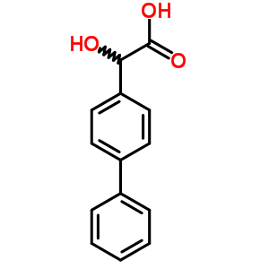 [1,1-Biphenyl]-4-acetic acid,a-hydroxy Structure,450-52-2Structure