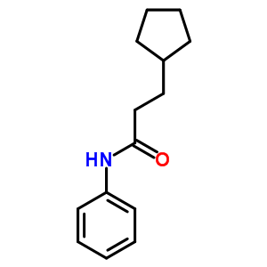 3-Cyclopentyl-n-phenyl-propanamide Structure,4500-28-1Structure