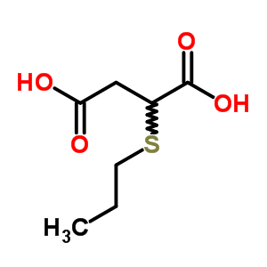 Butanedioic acid,2-(propylthio)- Structure,45015-91-6Structure