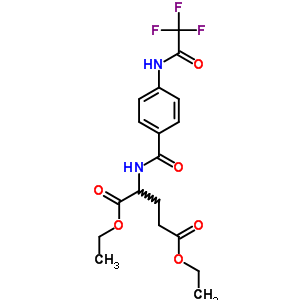 Diethyl 2-[[4-[(2,2,2-trifluoroacetyl)amino]benzoyl]amino]pentanedioate Structure,451-31-0Structure