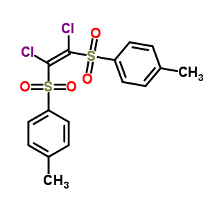 Ethylene,1,2-dichloro-1,2-bis(p-tolylsulfonyl)-, (z)-(8ci) Structure,4526-52-7Structure