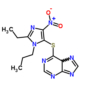 6-(2-Ethyl-5-nitro-3-propyl-imidazol-4-yl)sulfanyl-5h-purine Structure,4526-64-1Structure