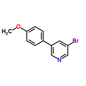 3-Bromo-5-(4-methoxyphenyl)pyridine Structure,452972-07-5Structure