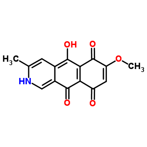 Benz[g]isoquinoline-5,10-dione,6,9-dihydroxy-7-methoxy-3-methyl- Structure,4589-33-7Structure