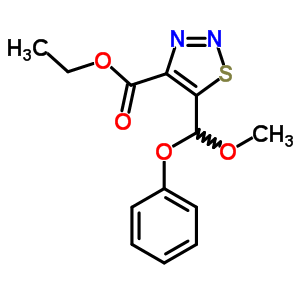 Ethyl 5-(methoxy-phenoxy-methyl)thiadiazole-4-carboxylate Structure,4609-55-6Structure