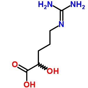 5-(Diaminomethylideneamino)-2-hydroxy-pentanoic acid Structure,462-64-6Structure