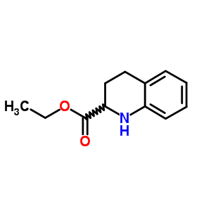 1,2,3,4-Tetrahydro-quinoline-2-carboxylic acid ethyl ester Structure,4620-34-2Structure