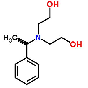 2-(2-Hydroxyethyl-(1-phenylethyl)amino)ethanol Structure,46407-94-7Structure