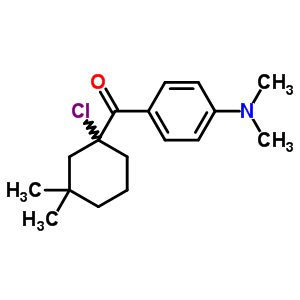 (1-Chloro-3,3-dimethyl-cyclohexyl)-(4-dimethylaminophenyl)methanone Structure,4664-68-0Structure