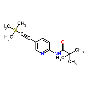 2,2-Dimethyl-N-(5-trimethylsilanylethynyl-pyridin-2-yl)-propionamide Structure,470463-43-5Structure