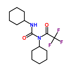 Acetamide,n-cyclohexyl-n-[(cyclohexylamino)carbonyl]-2,2,2-trifluoro- Structure,4706-96-1Structure