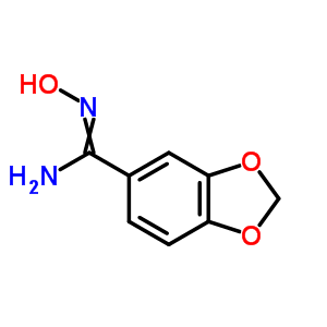 N-hydroxy-1,3-benzodioxole-5-carboximidamide Structure,4720-72-3Structure