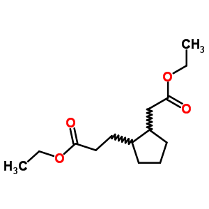 Ethyl 3-[2-(ethoxycarbonylmethyl)cyclopentyl]propanoate Structure,4723-81-3Structure