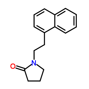 2-Pyrrolidinone,1-[2-(1-naphthalenyl)ethyl]- Structure,4735-46-0Structure