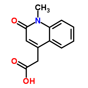 (1-Methyl-2-oxo-1,2-dihydro-4-quinolinyl)acetic acid Structure,4764-79-8Structure