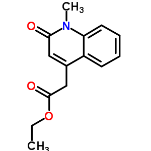 Ethyl (1-methyl-2-oxo-1,2-dihydro-4-quinolinyl)acetate Structure,4764-81-2Structure