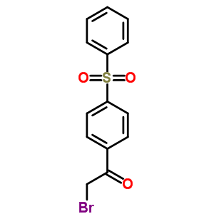 2-Bromo-1-(4-(phenylsulfonyl)phenyl)ethanone Structure,4779-37-7Structure