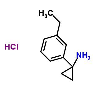 Cyclopropanamine, 1-(3-ethylphenyl)-, hydrochloride (1:1) Structure,477956-26-6Structure