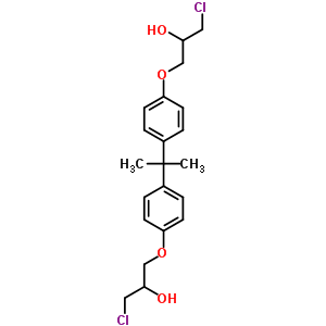 2,2-Bis[4-(3-chloro-2-hydroxypropoxy)phenyl]propane Structure,4809-35-2Structure