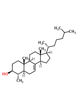 4-Methylcholest-7-en-3-ol Structure,481-25-4Structure