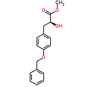 (S)-3-(4-benzyloxy-phenyl)-2-hydroxy-propionic acid methyl ester Structure,481072-37-1Structure