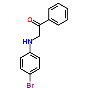 2-(4-Bromoanilino)-1-phenyl-1-ethanone Structure,4831-21-4Structure