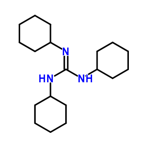 Guanidine,n,n,n-tricyclohexyl- Structure,4833-41-4Structure