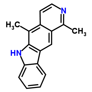 1,5-Dimethyl-6h-pyrido[4,3-b]carbazole Structure,484-49-1Structure