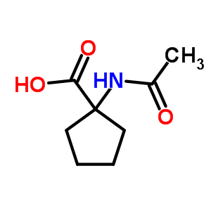 1-Acetylamino-cyclopentanecarboxylic acid Structure,4854-46-0Structure