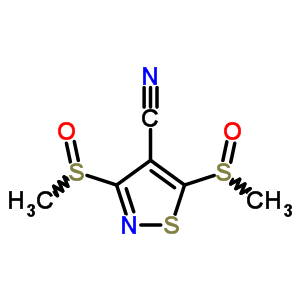 3,5-Bis(methylsulfinyl)thiazole-4-carbonitrile Structure,4886-20-8Structure