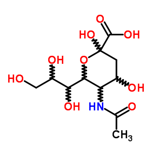 Neuraminic acid,n-acetyl- Structure,489-46-3Structure